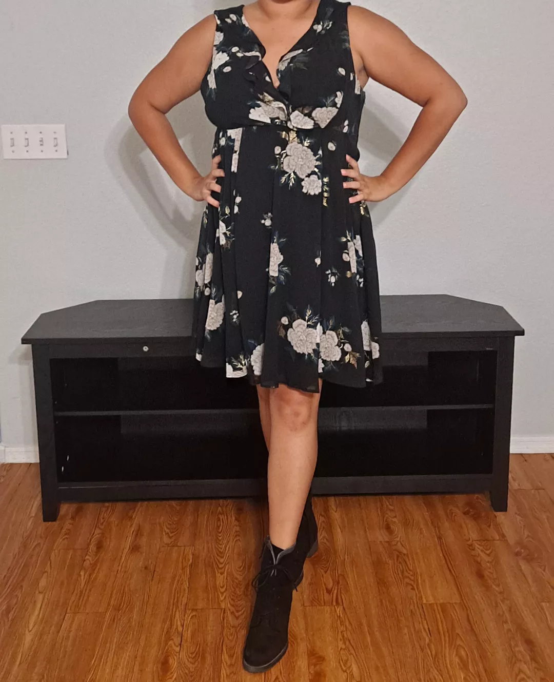 Tall floral before the theatre 