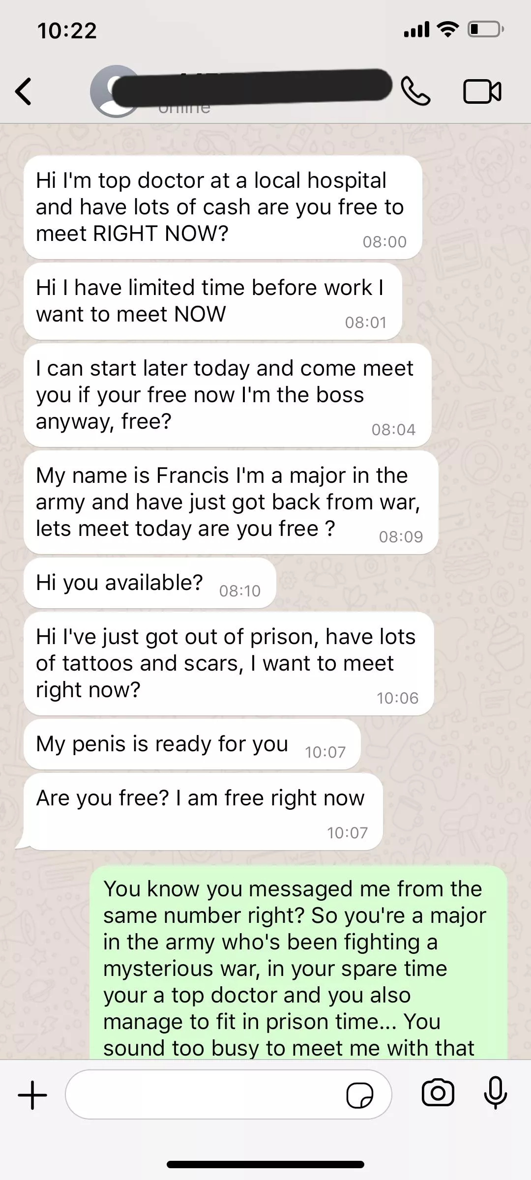 The IQ of some guys, I found this too funny to not reply too 