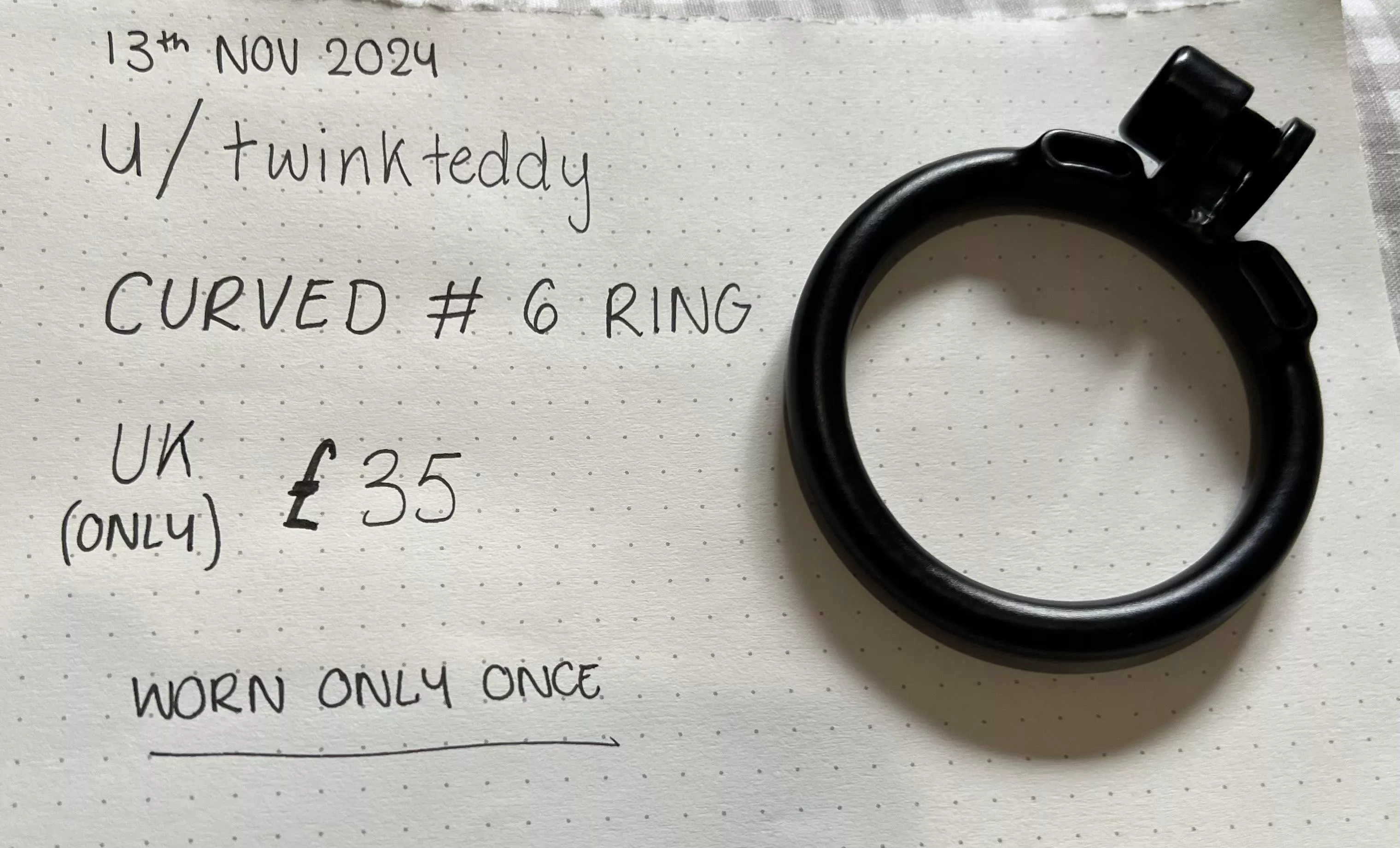 [UK][#6 Curved Base Ring] Sell — UK ONLY
