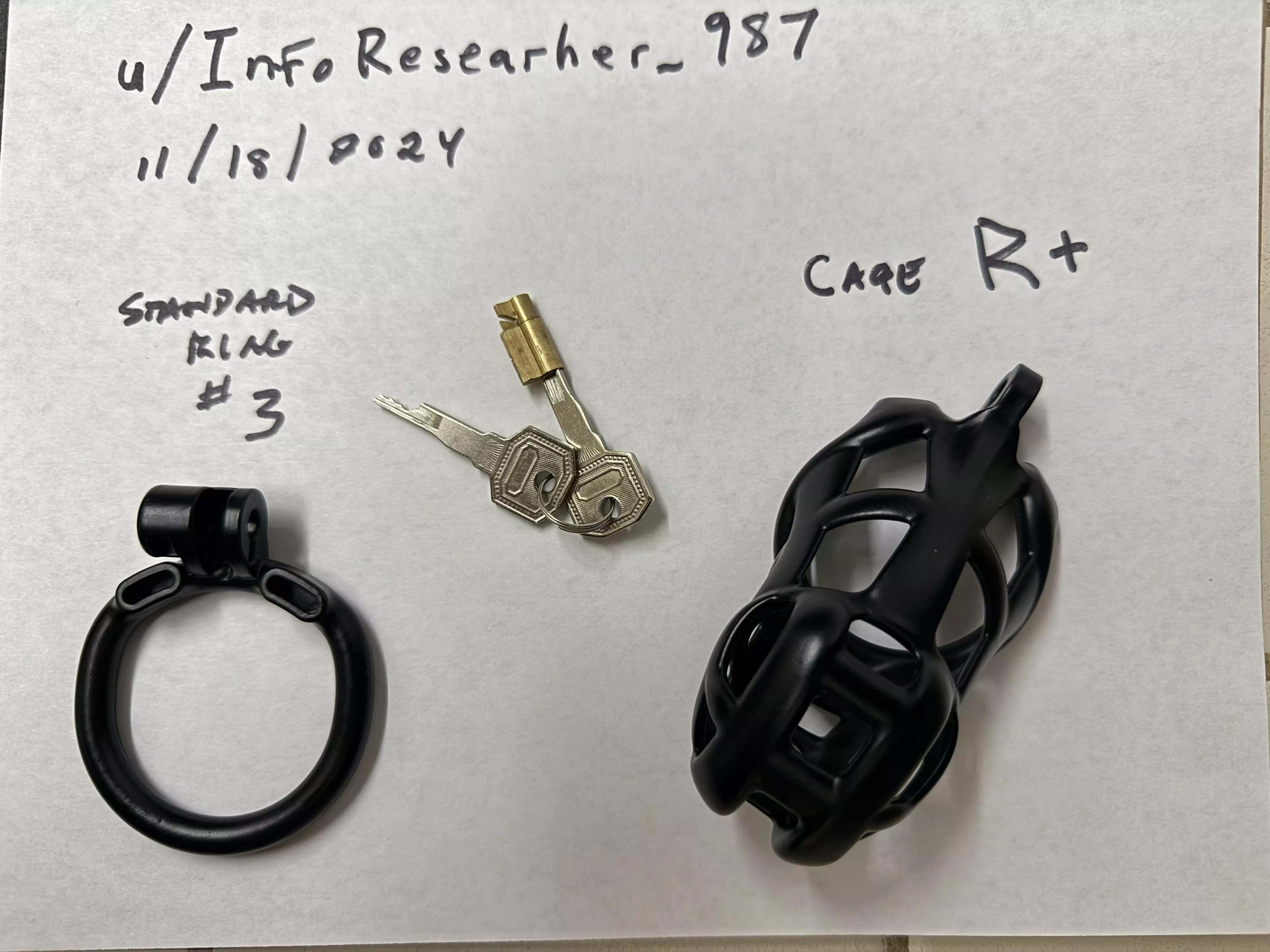 [USA] SELL Cobra R+ cage, standard #3 ring, lock and 2 keys 
