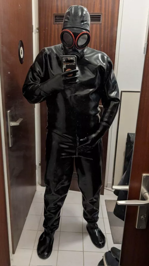 When you get your papa involved in some latex fun