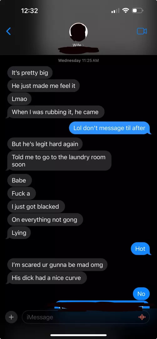 Wife finally got blacked