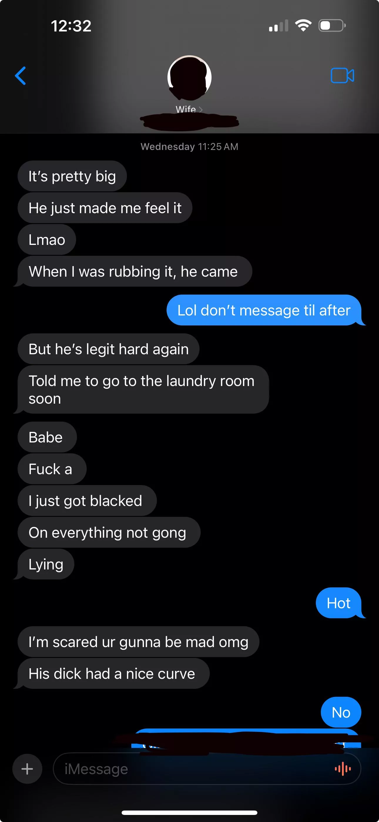 Wife finally got blacked