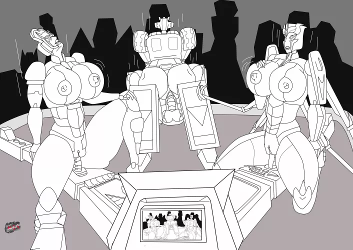 Windblade, Strongarm, and Airachnid are given the crowd a show while going for a bounce.