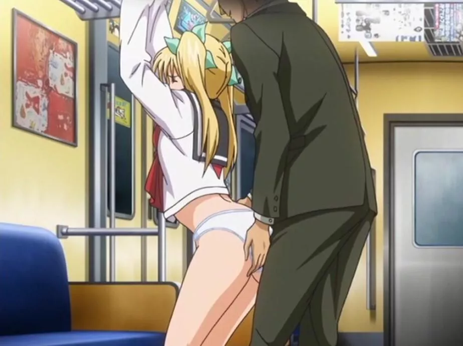 yellow-haired get trouble in the subway [Manin Densha]