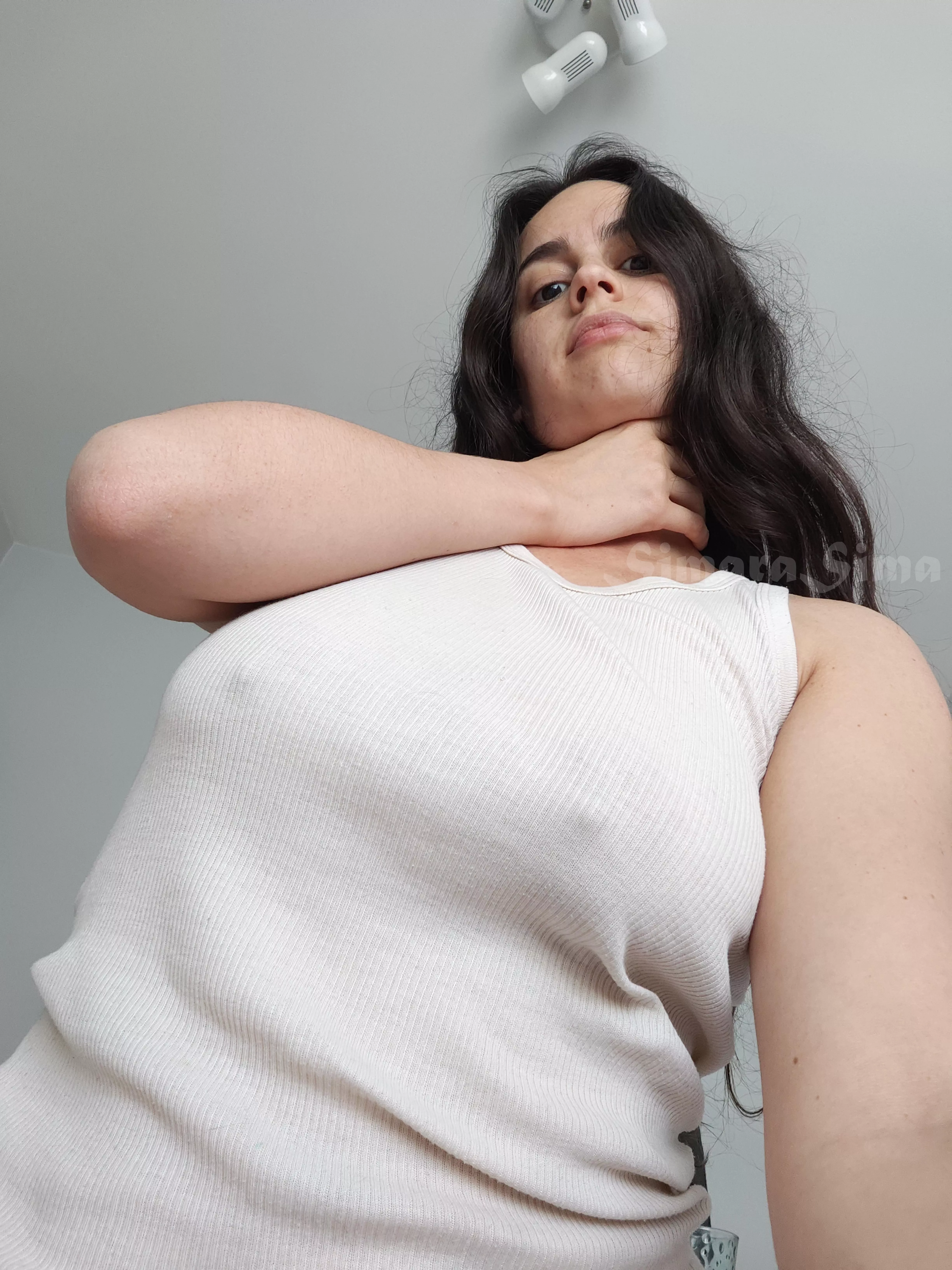 You can see me without the shirt if you promise to grab me like this 