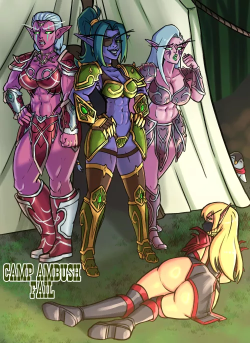 Camp Ambush Fail Comic Cover (Altop, CatiasWoW)