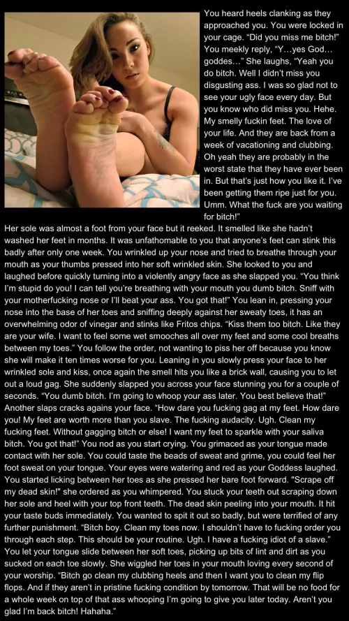 Cruel Dominatrix Sasha Foxxx Stinky Feet [Feet]