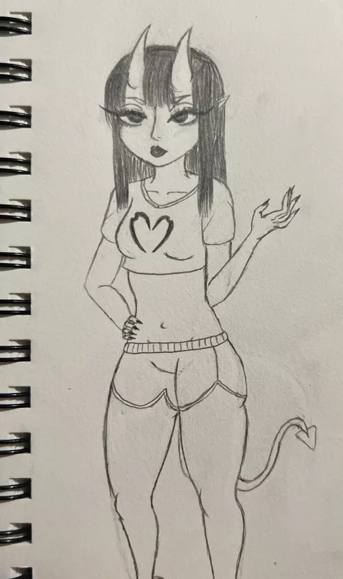 I drew Meru in my artstyle from memory! :3