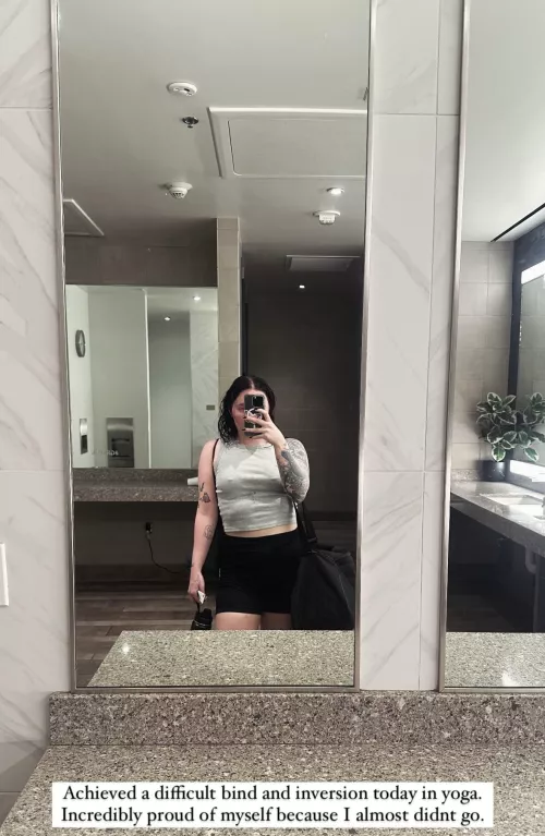 I showed up today and killed it! 😈