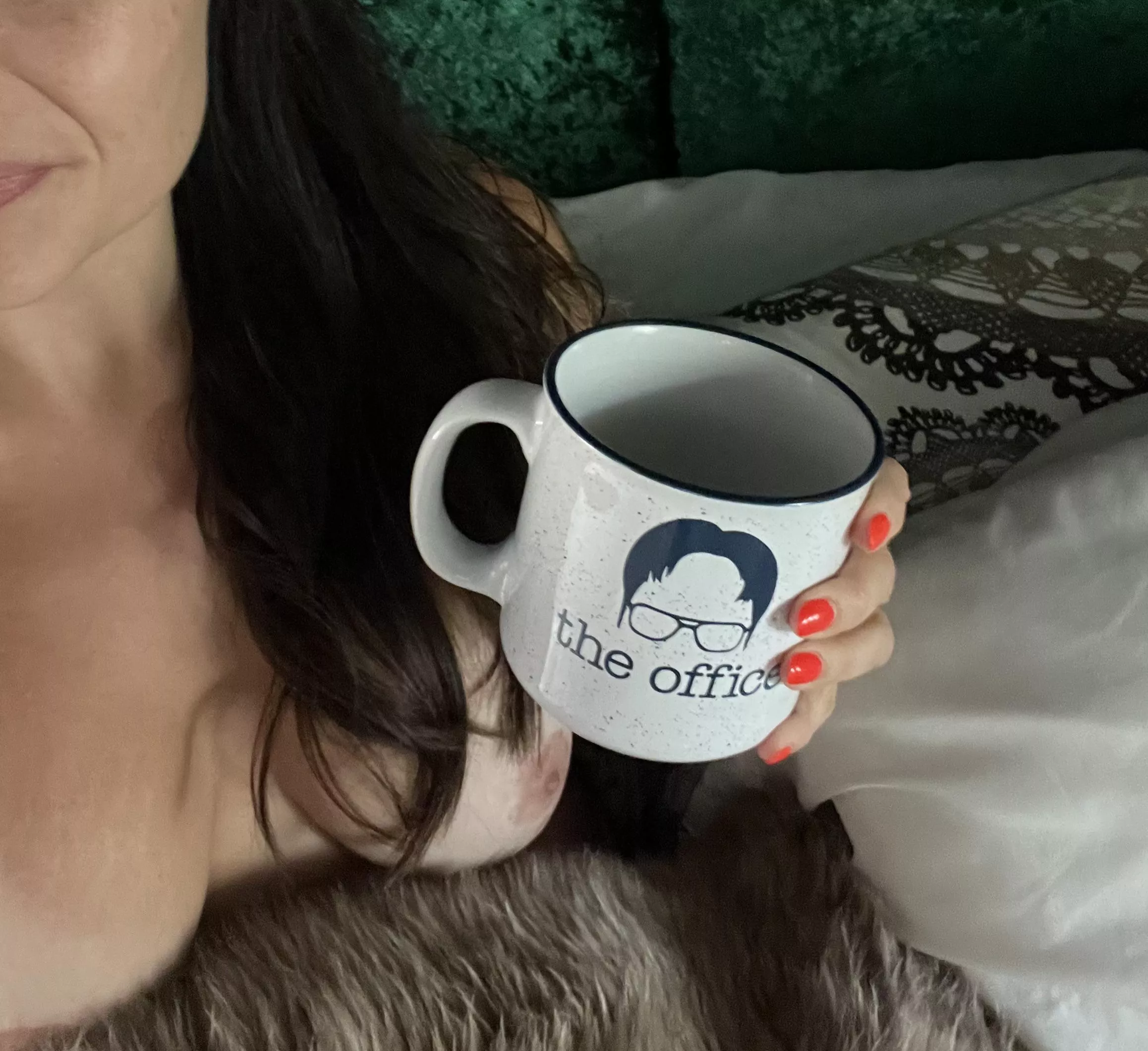 In bed with the assistant to the regional manager…