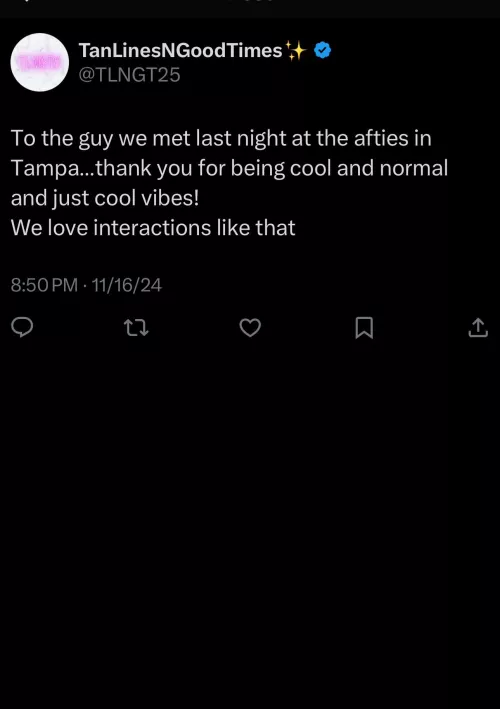 Love meeting fans like that! 