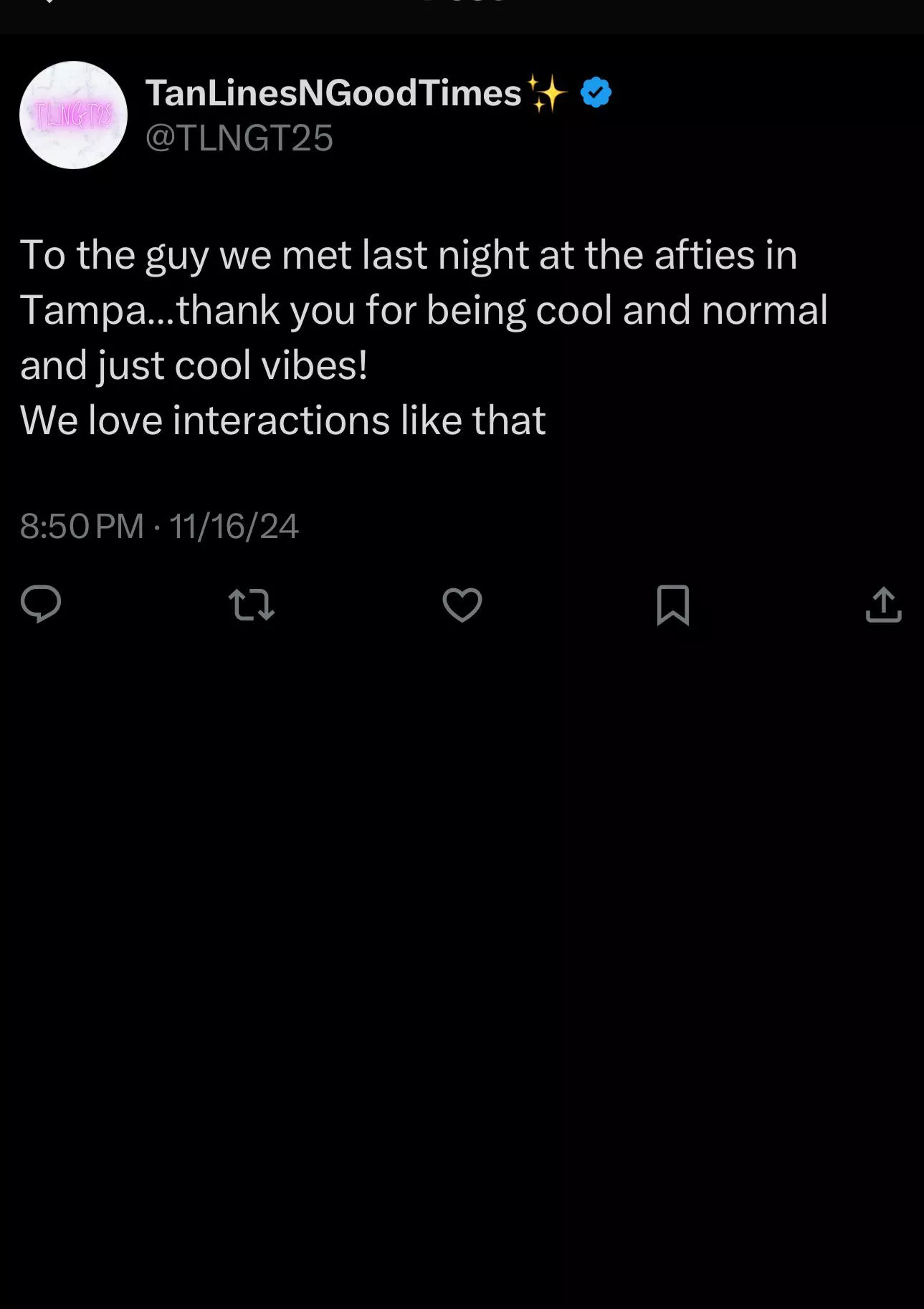 Love meeting fans like that! 