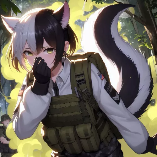 Military Skunkgirl Interrogation! [Fart] [Skunkgirl] [Caveduck]