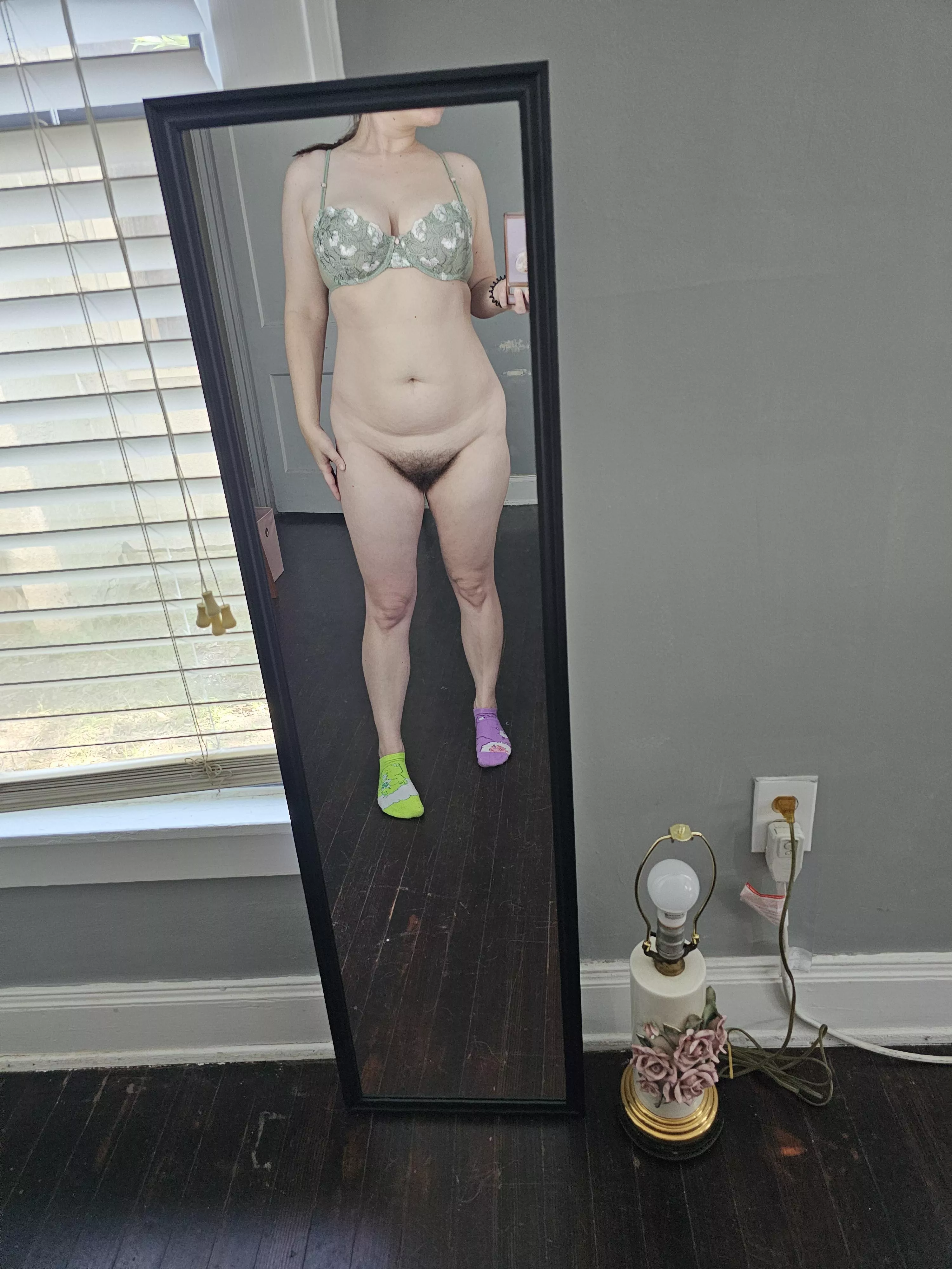 Pale girl next door rocks a bush