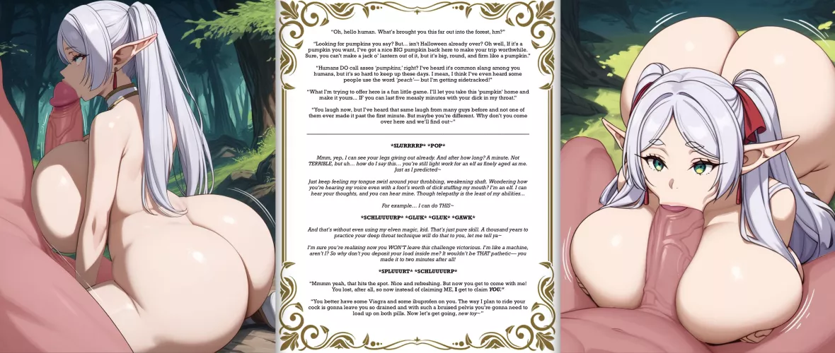 Pumpkin Hunting- POLL IN COMMENTS [Femdom] [Endurance Challenge] [MILF] [Thick] [Blowjob] [Premature Orgasm] [Frieren] [Wholesome?] [Artist: AI-Generated]