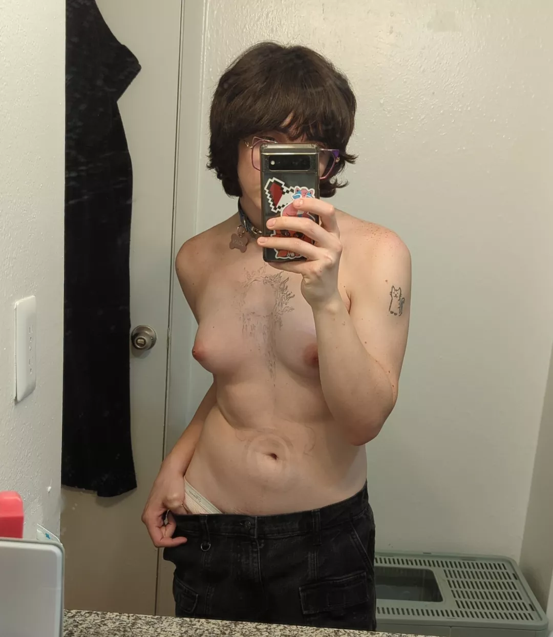 the writing on my tummy is almost gone!