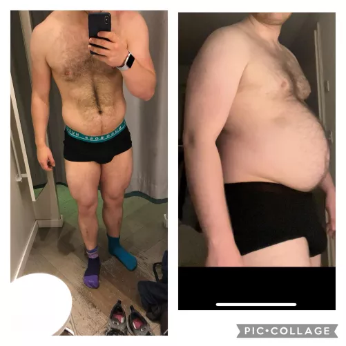 What a few too many cheat meals does to an athlete…