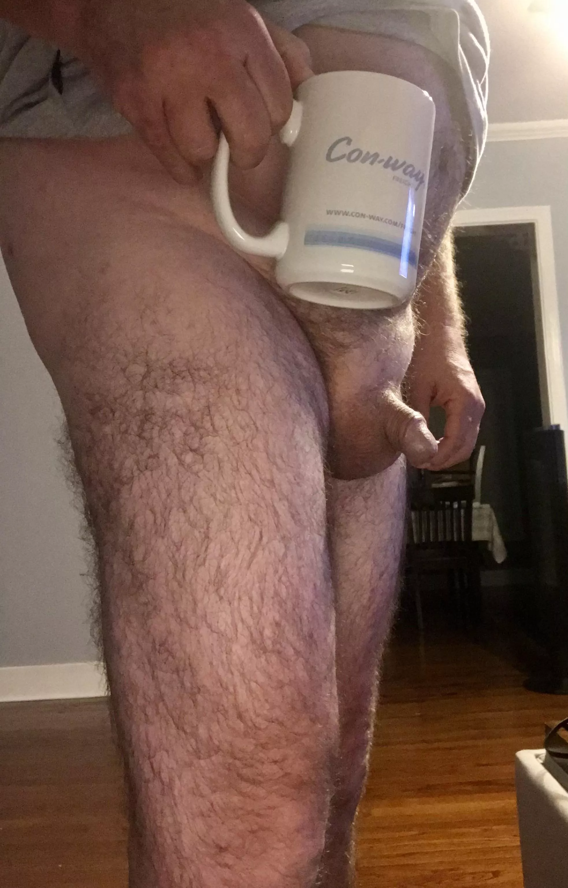 When you’re sick but there’s coffee and women posting naked bodies. Recipe for hard ons. 