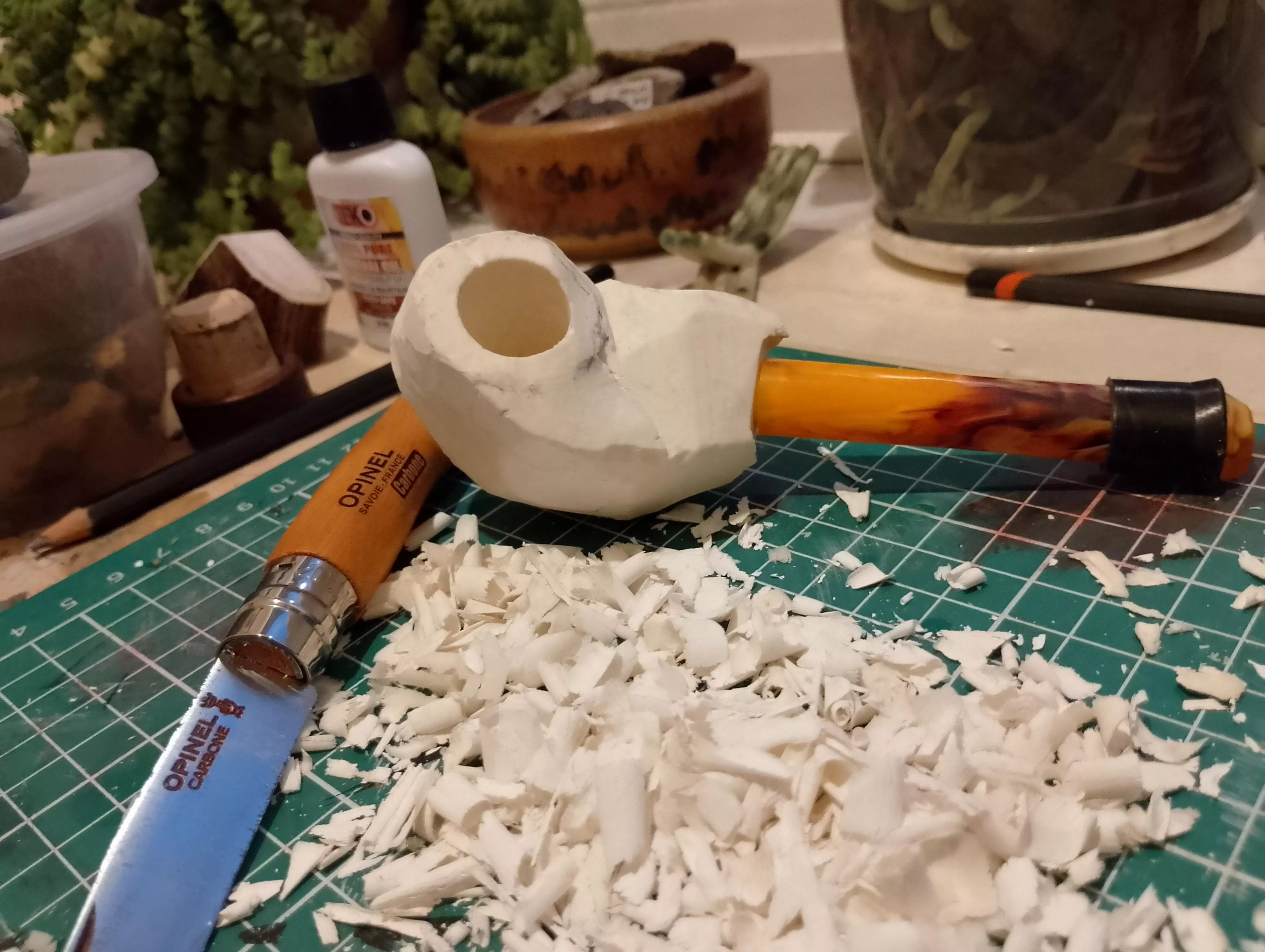 Wittling away the dark evenings 