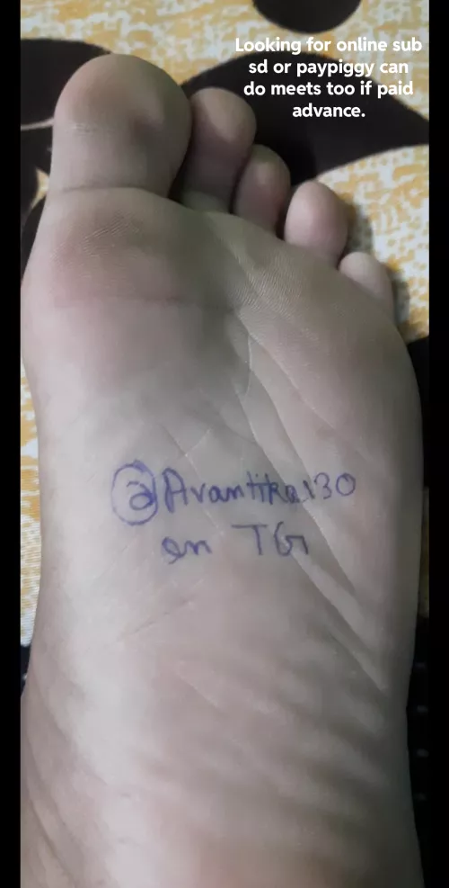 19 F looking for a sub sugar daddy or paypig to have fun with.Dm on telegram Avantika130 if interested .Verifying too by normal call or vns .