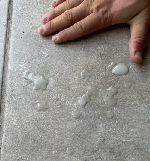 [28] My Hand vs Floor Cumload - for size comparison😂