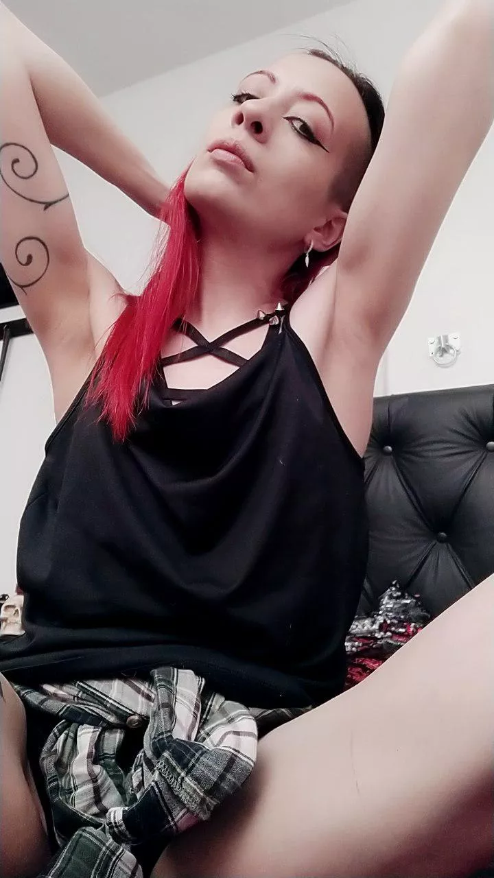 A little stretch after returning from classes.