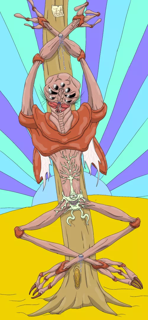 Birth of a religion on a parallel earth