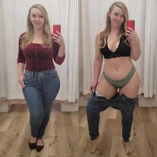 Can I get a cub to help me out in the dressing room by fucking me? [F51]