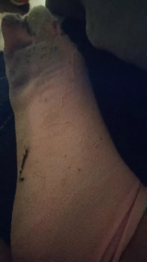 Day 3 of those socks 🤭 want me to put them in your mouth boy ☺️