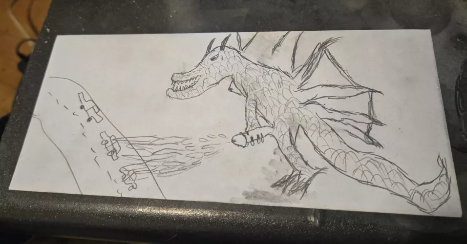 Dragon cuming on cars