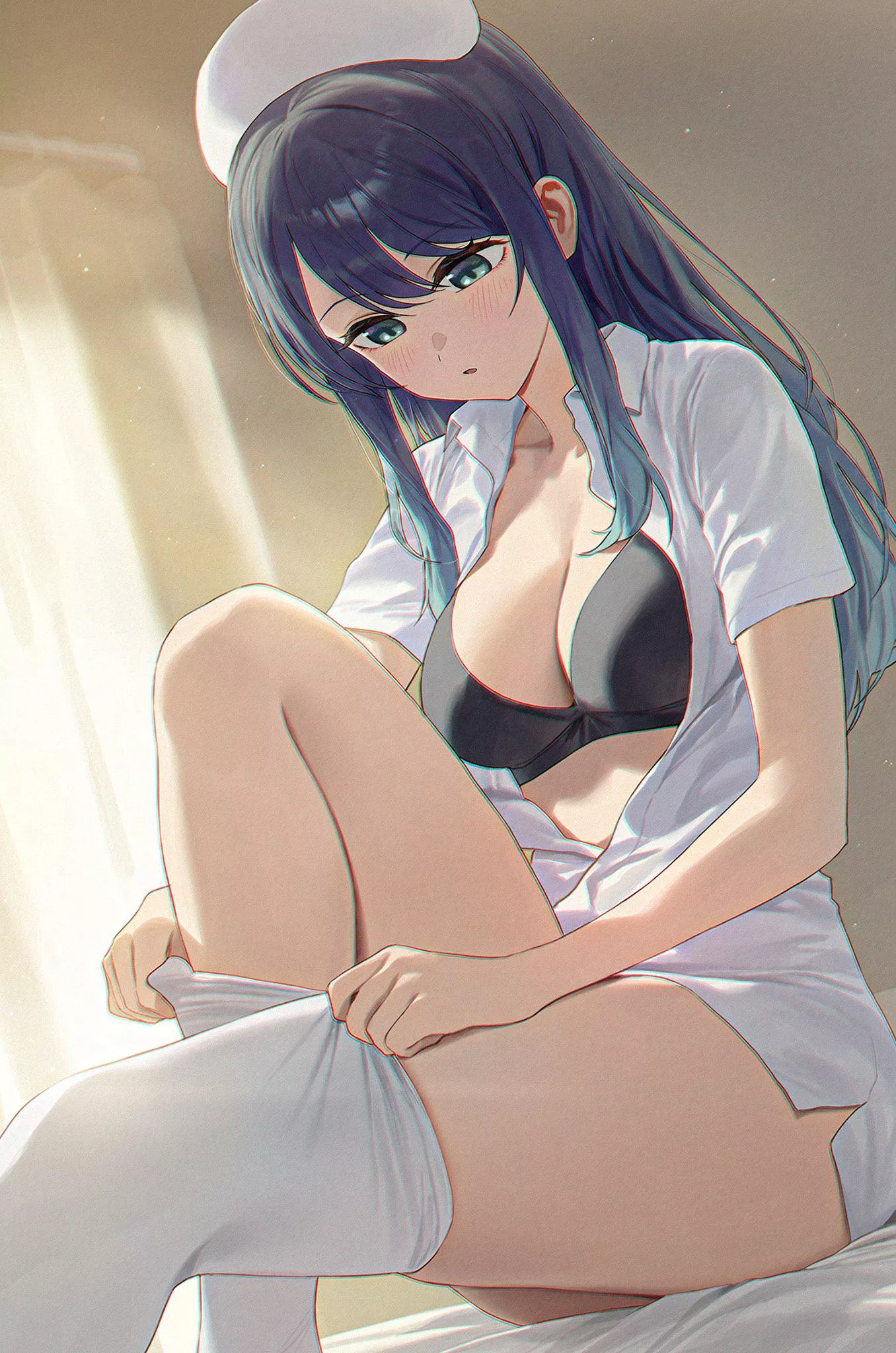 Dressing up as a nurse