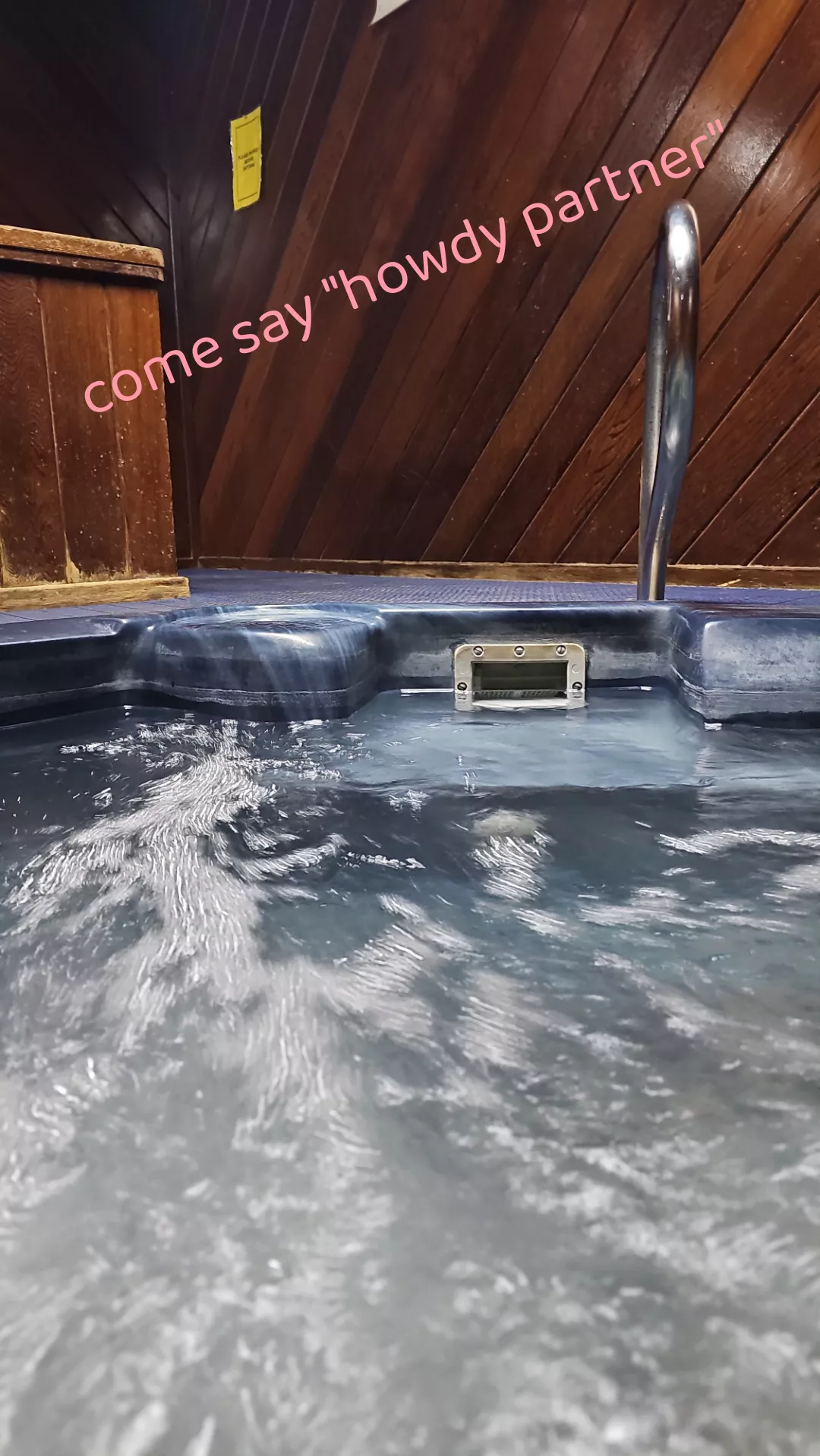 Fantasizing in sauna 