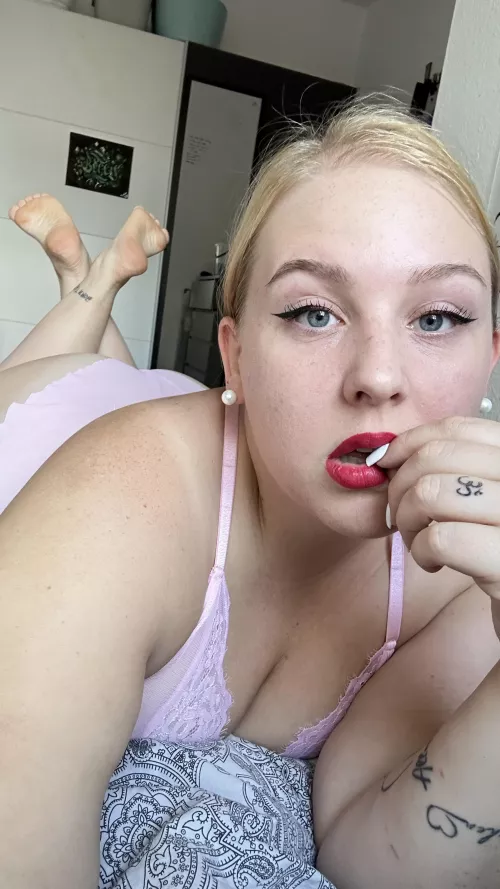 Feet up, worries down.