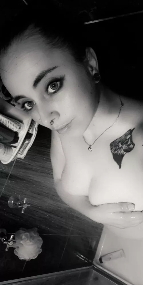 Getting all soapy and wet