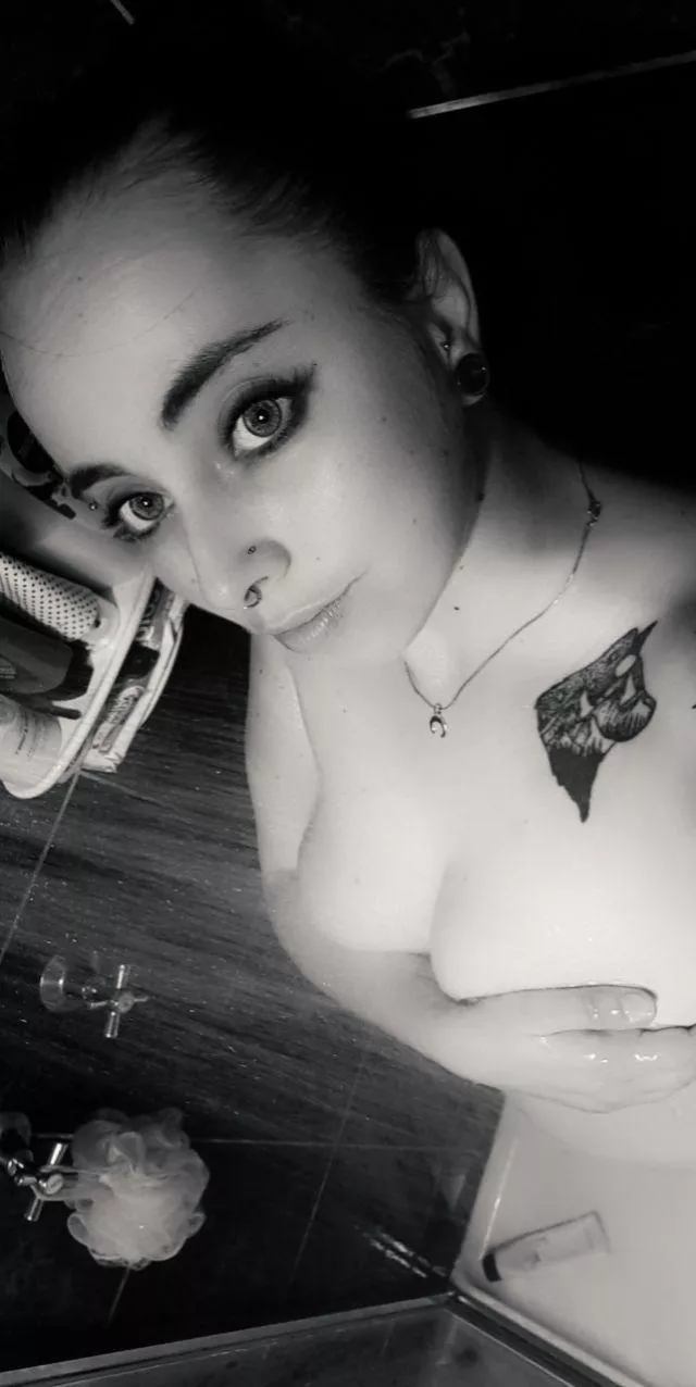 Getting all soapy and wet