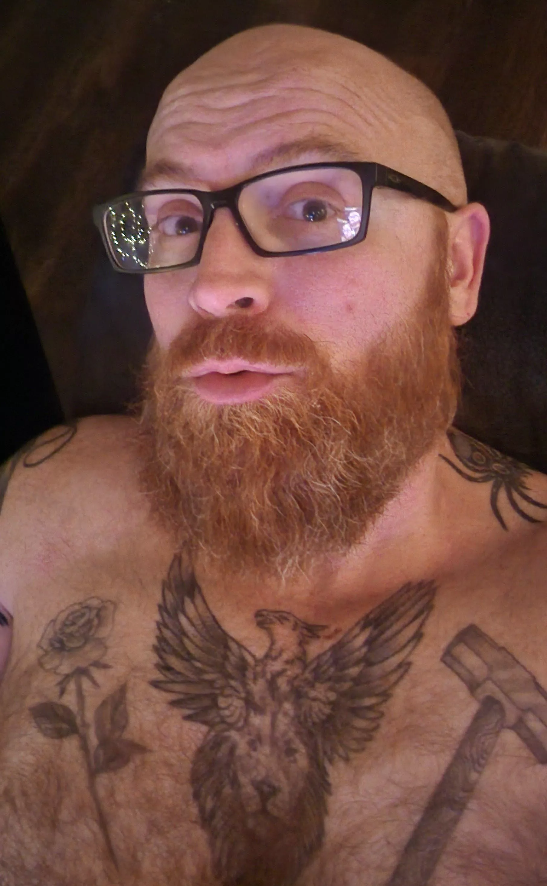 Getting high, watching the fight...