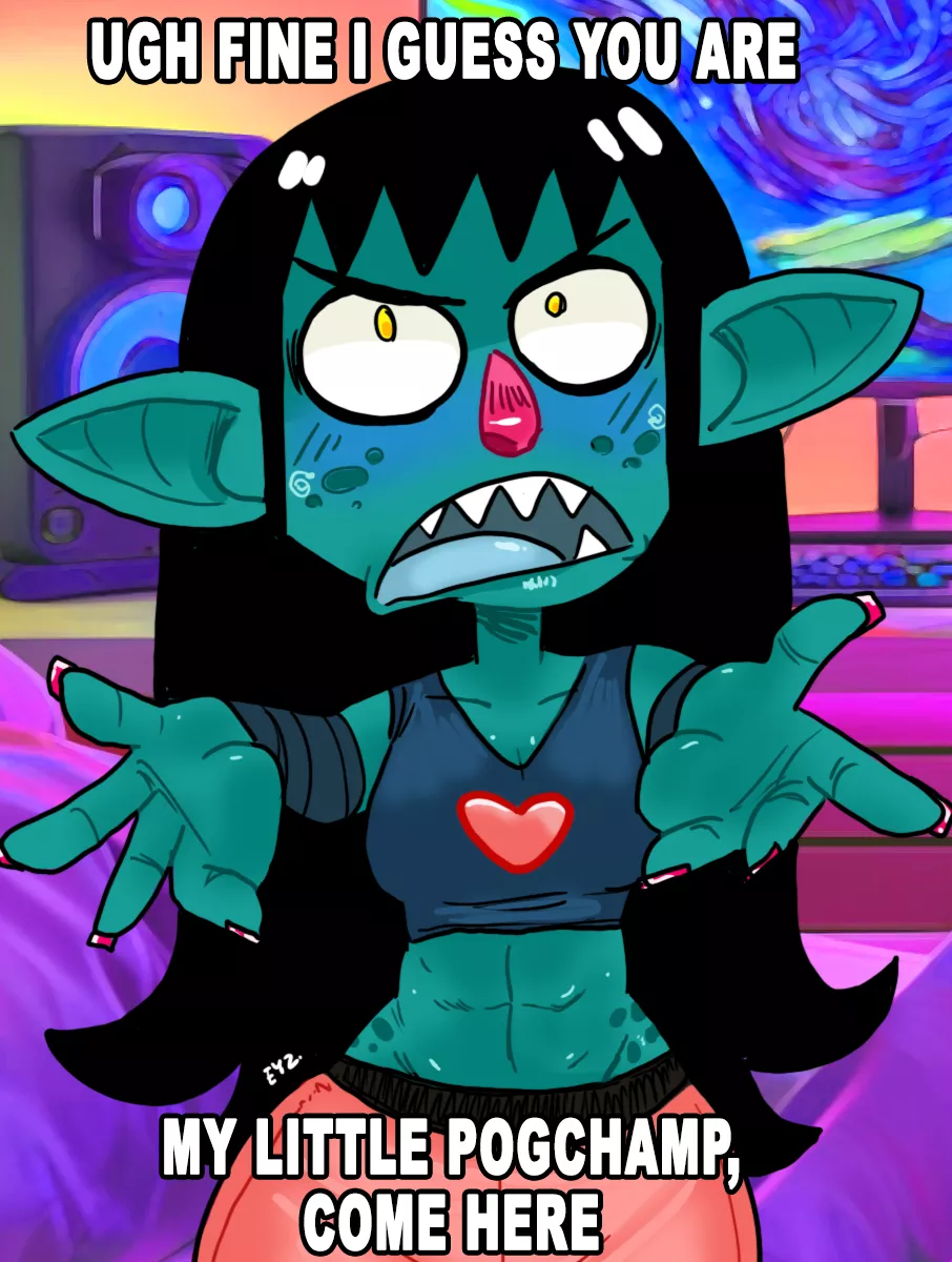  Goobz and her little pogchamp, art by Eyz 