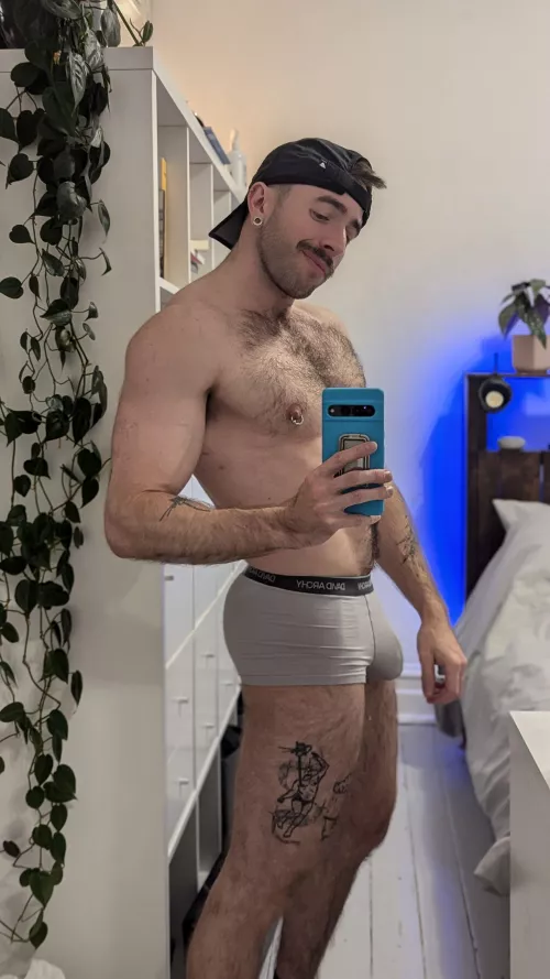 Grey boxer briefs really live little to the imagination