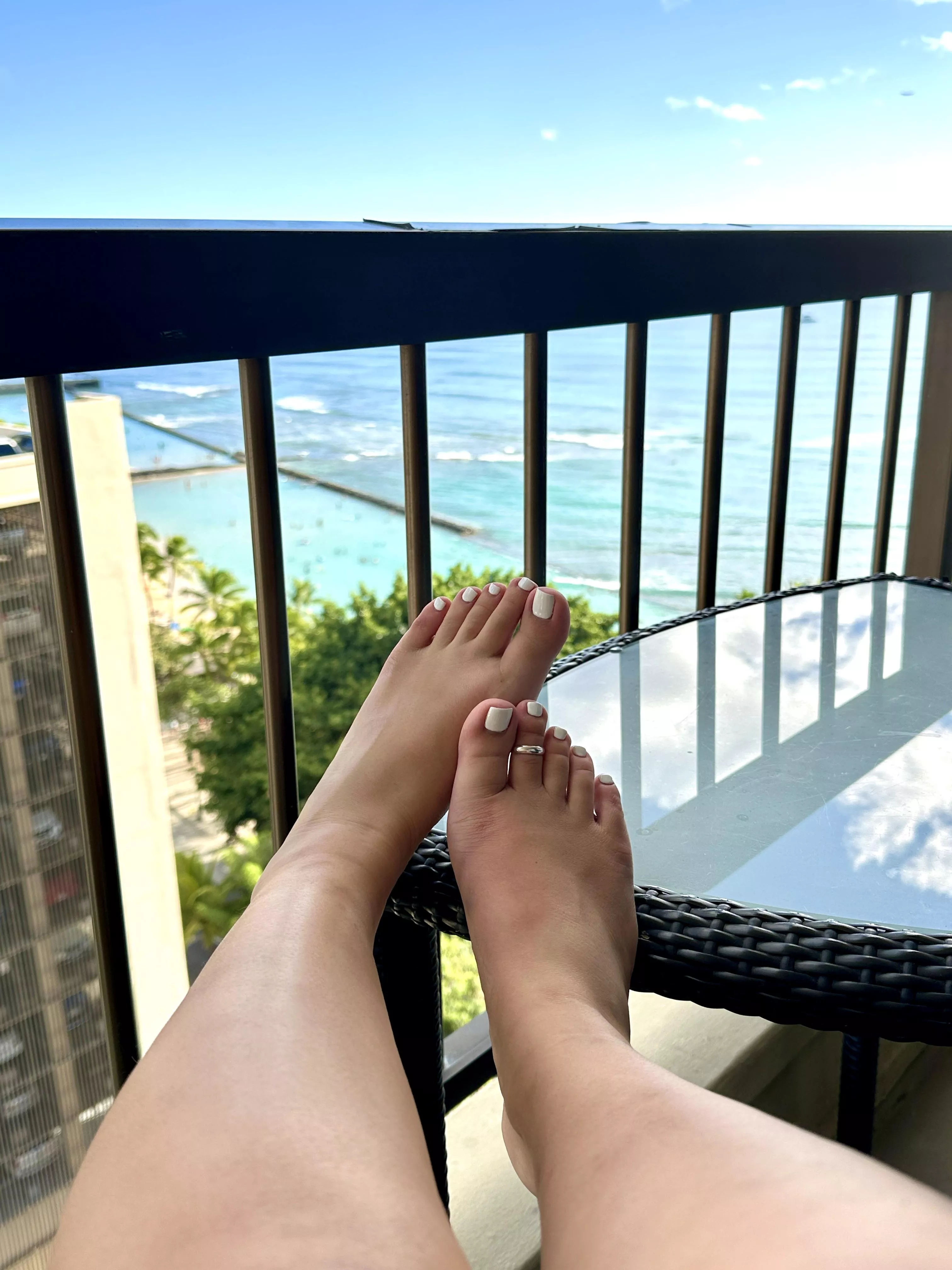 Had to get white toes for vacation, what do you think?