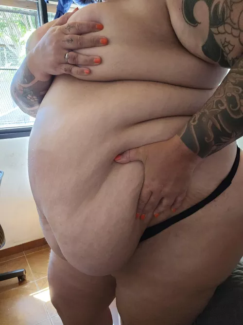  happily fat, do u wanna see more of my belly