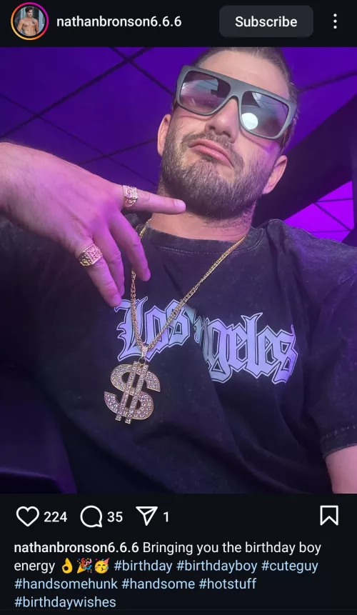 Happy birthday Nathan Bronson 