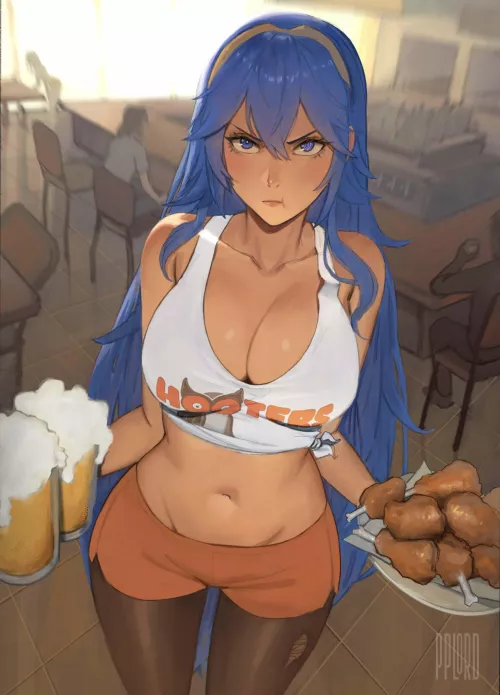 Hooters Lucina (commission by _pplord on Twitter)