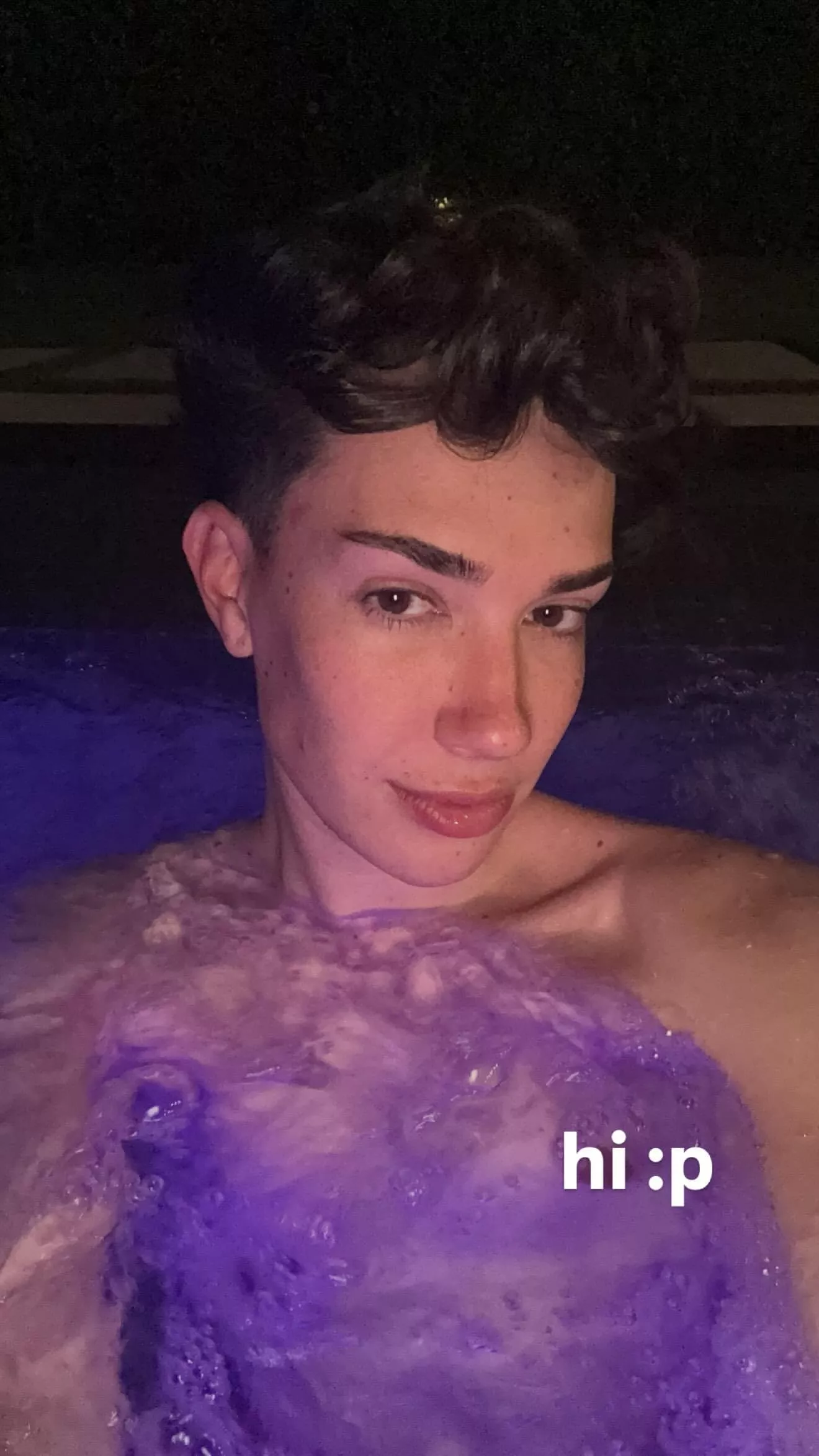 Hot tub selfie