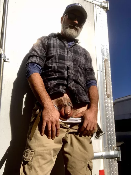 I wonder how many other men in construction and the trades stay locked up at work