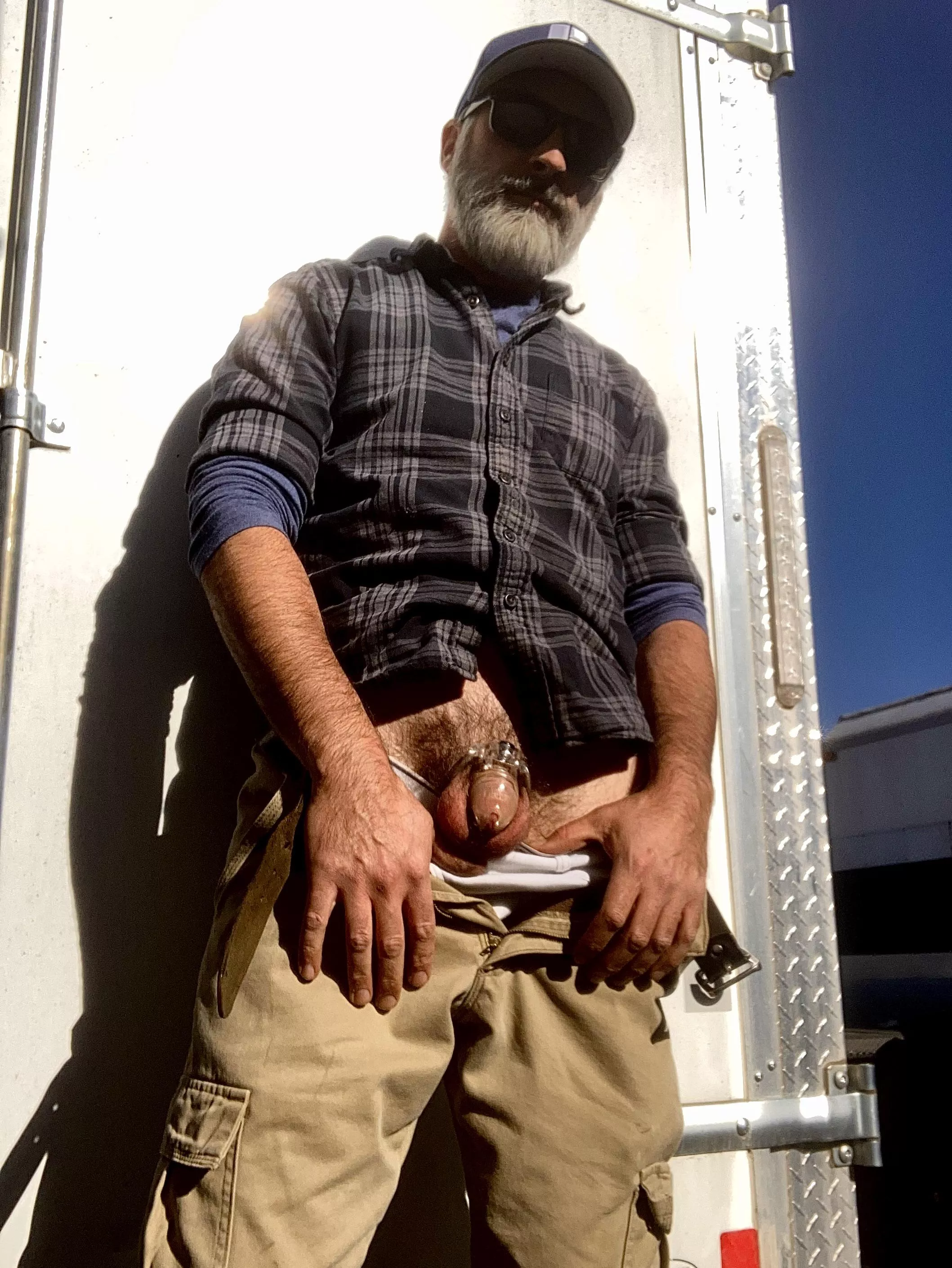 I wonder how many other men in construction and the trades stay locked up at work