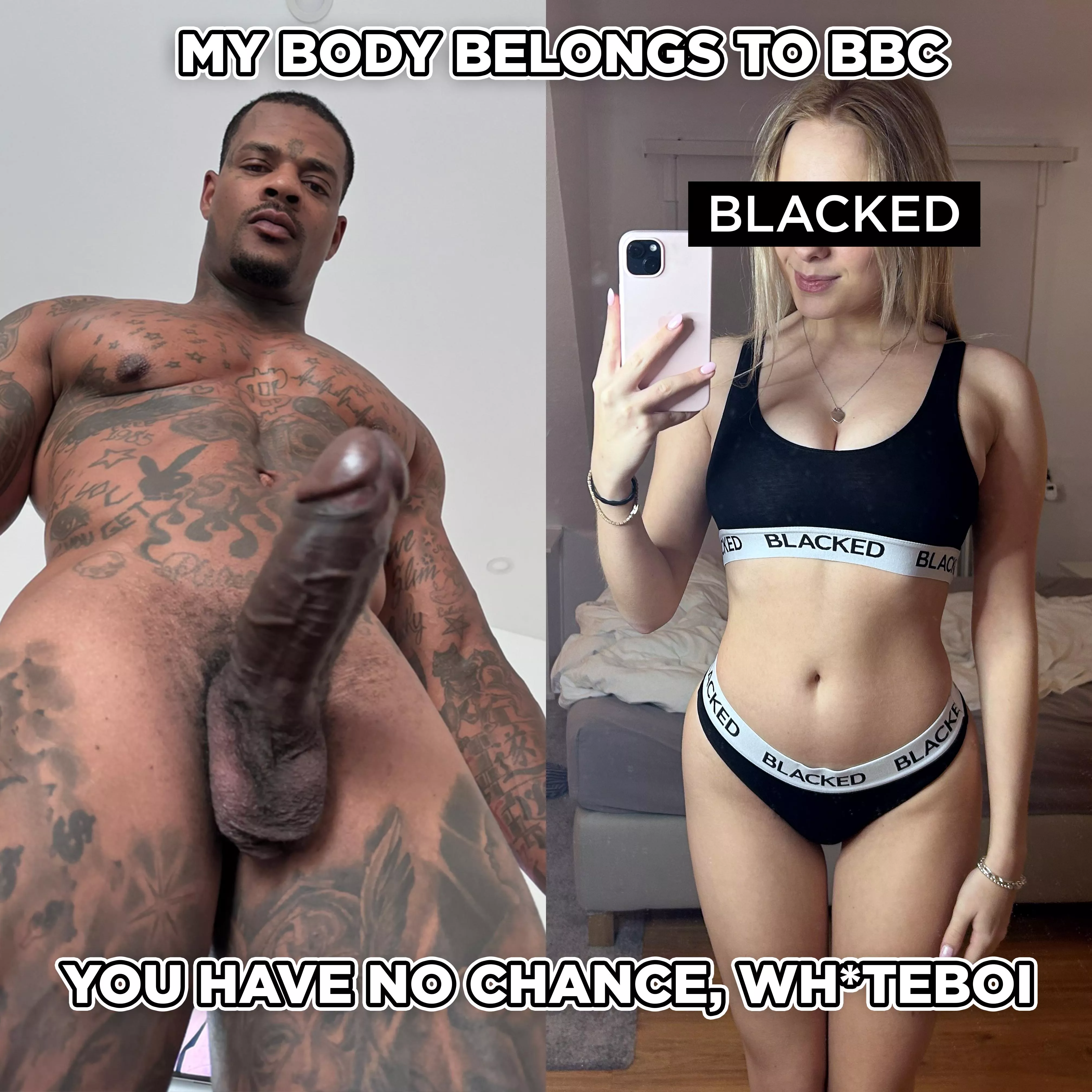 If you're wh*te u must worship the BNWO ♠️