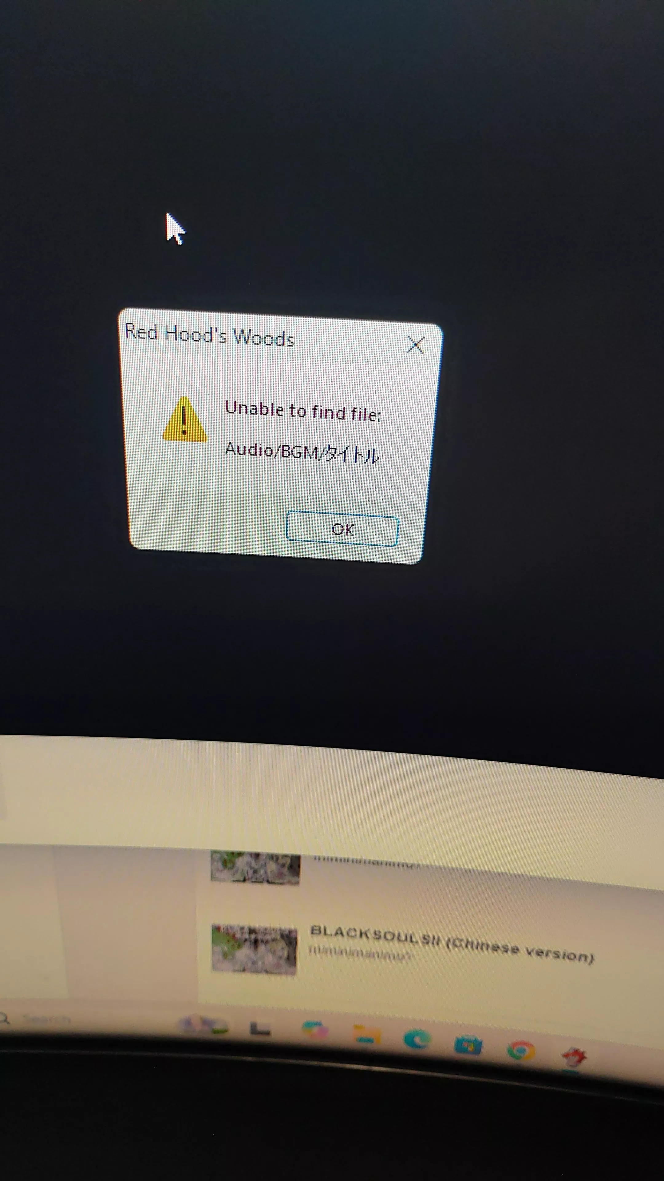 I'm trying to download the first game red hood's woods but this keeps popping up does anyone know how to fix this 