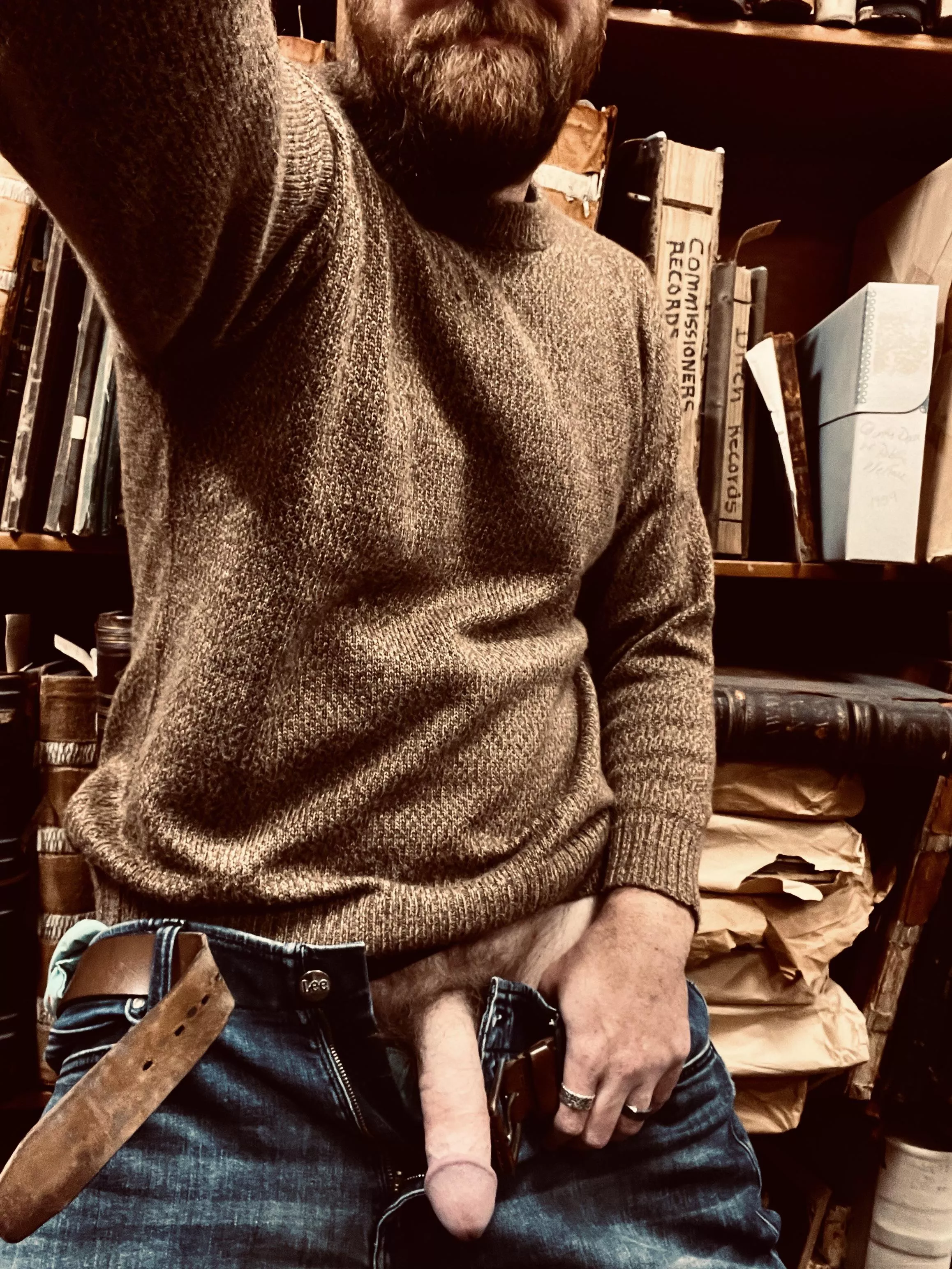 I’ve been asked where I get my sweaters; this one came from a tiny shop on the side of the road in Peru. Llama wool.