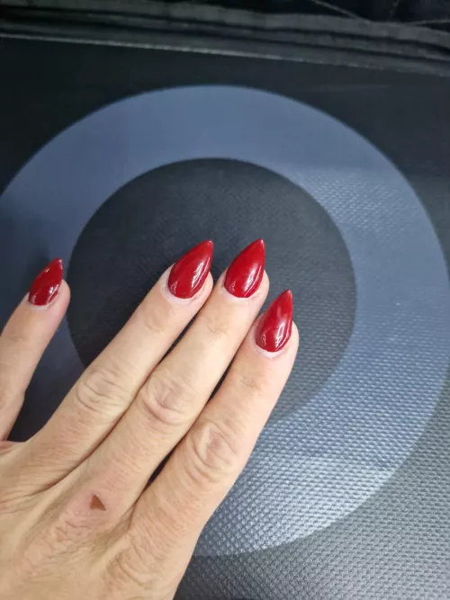 Love my Red nails 